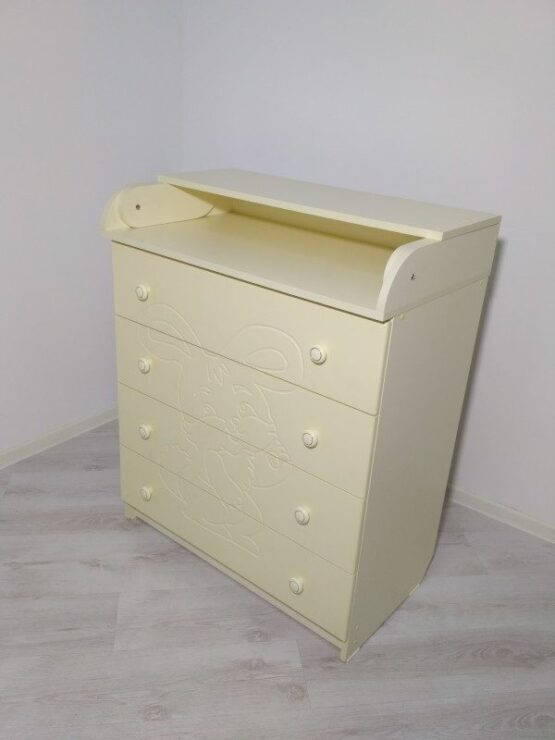 Comodă de înfășat IEPURAȘ – Ivory