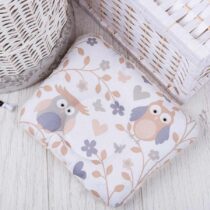 Perna pentru nou nascuti cu plus bufne bej