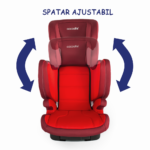 Scaun auto cu Isofix Exo Fix Rosu 2