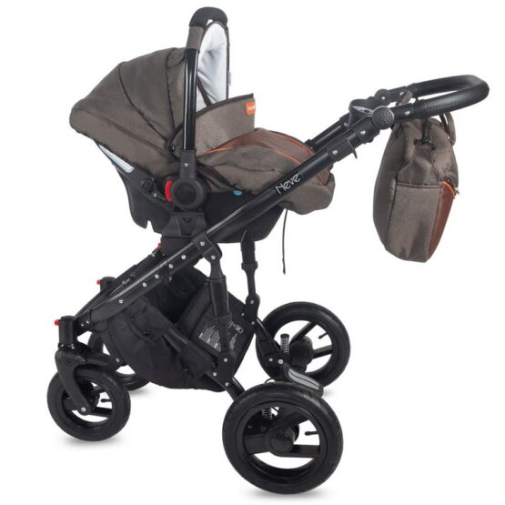 Carucior 3 in 1 Coccolle Neve Gri Inchis6