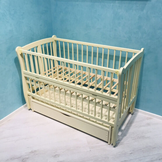 Детская кроватка Дубок Capitosca с ящиком, цвет Айвори