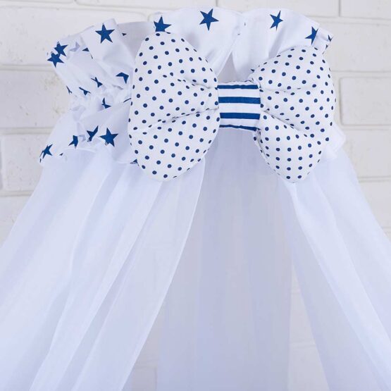 Set de lenjerie stelute albastre si linii2