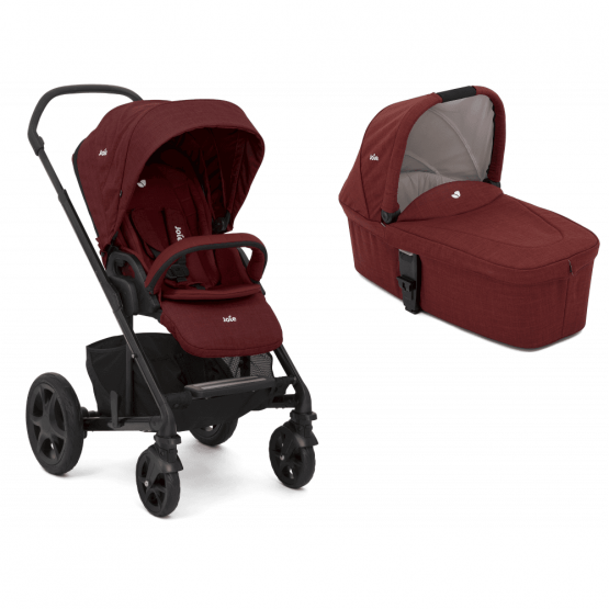 Carucior multifunctional 2 in 1 Joie Chrome DLX Cranberry (Vitrina)