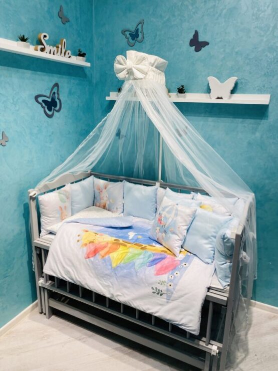 Set 12 pernuțe BabyPrint Girafa și iepurași