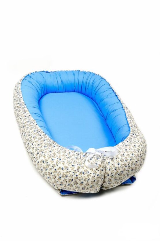 Cuib pentru bebelusi Babynest Albastru-Bej