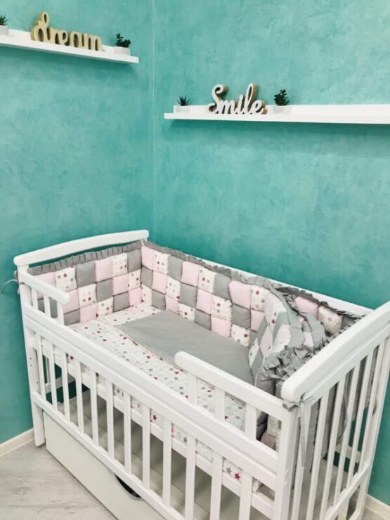 Детская постель BomBon Звёзды Светло серый