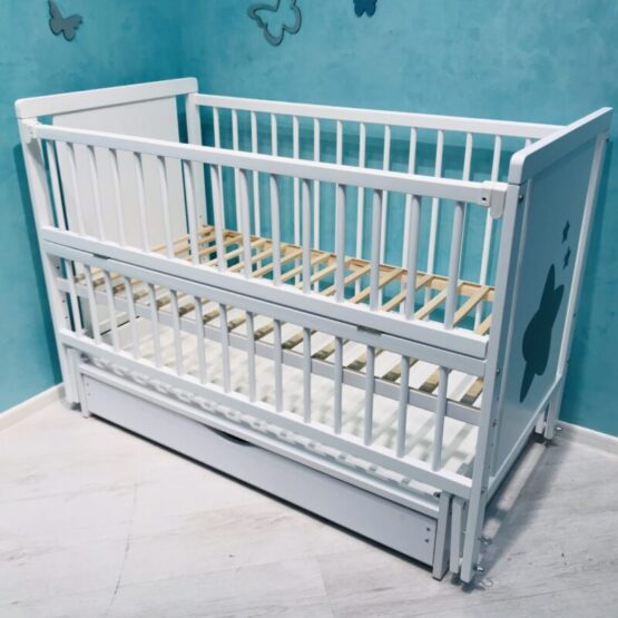 Patuc-pentru-copii-Duboc-Stea-cu-sertar-Alb