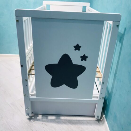 Patuc-pentru-copii-Duboc-Stea-cu-sertar-Alb