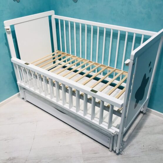 Patuc-pentru-copii-Duboc-Stea-cu-sertar-Alb