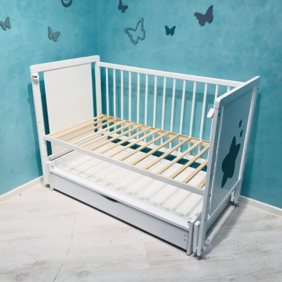 Patuc-pentru-copii-Duboc-Stea-cu-sertar-Alb