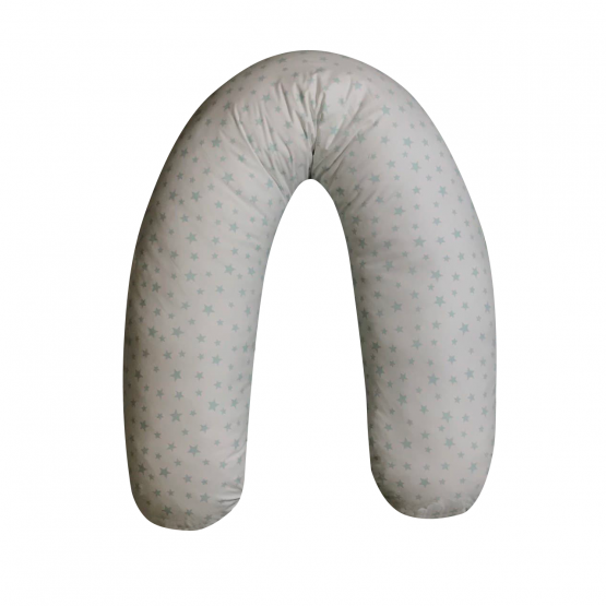 Подушка Бумеранг для беременных Звёздочки белая ES