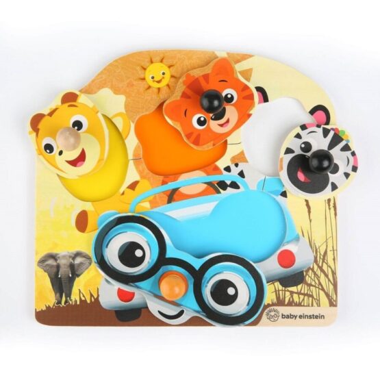 Игрушка деревянная Hape & Baby Einstein Friendly Safari Faces™ Puzzle (11654)