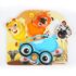 Jucarie de lemn Hape & Baby Einstein Friendly Safari Faces™ Puzzle