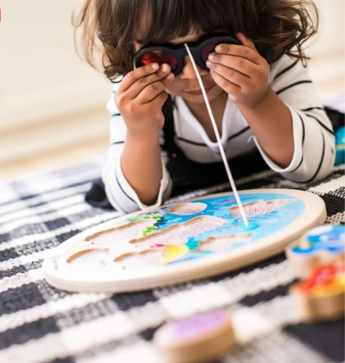 Jucarie de lemn Hape & Baby Einstein Submarine Adventure Puzzle