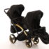 cărucior pentru gemeni Junama Diamond Duo Slim Black