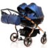 Cărucior pentru gemeni Junama Diamond Fluido Duo Albastru