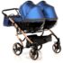 Cărucior pentru gemeni Junama Diamond Fluido Duo Albastru