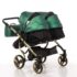 cărucior pentru gemeni Junama Diamond Fluido Duo Green