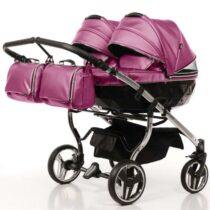 căruciro pentru gemeni Junama Diamond Fluido Duo Violet