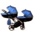 cărucior pentru gemeni Diamond Fluido Duo Slim Blue