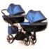 cărucior pentru gemeni Diamond Fluido Duo Slim Blue