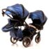 cărucior pentru gemeni Diamond Fluido Duo Slim Blue