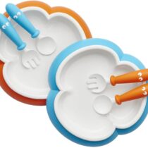 2 Seturi pentru hranire BabyBjorn Orange/Turquoise