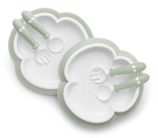 2 Набора для кормления BabyBjorn Powder Green (074061A)