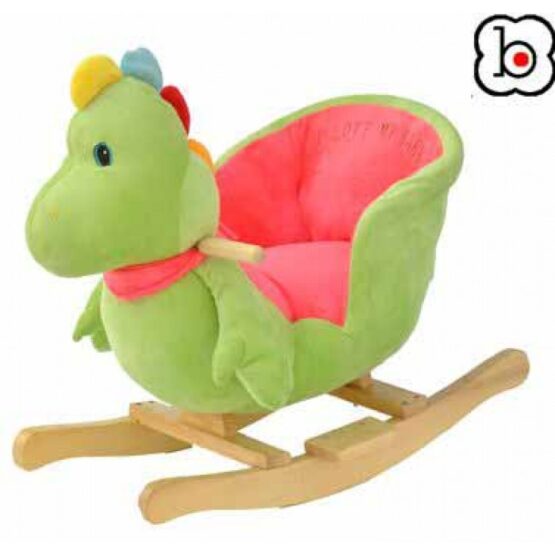 Качалка деревянная с музыкой BabyGo Динозаврик