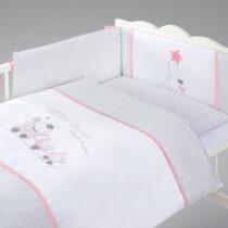 Klups K087 Lenjerie de pat "Choo-Choo" roz (5 articole)