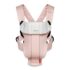 Marsupiu anatomic BabyBjorn Mini Dusty Pink cu pozitii multiple de purtare, bumbac