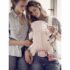 Marsupiu anatomic BabyBjorn Mini Dusty Pink cu pozitii multiple de purtare, bumbac