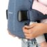Marsupiu anatomic BabyBjorn One Denim Midnight Blue cu pozitii multiple de purtare, bumbac