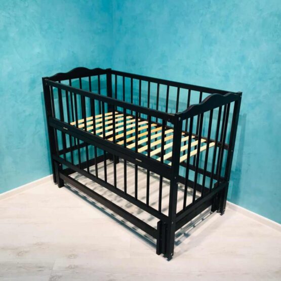 Детская кроватка Кузя без ящика, цвет Венге