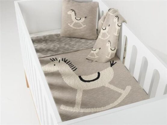 Одеяльце двухстороннее QUAX Rocking Horse, 80×65 см