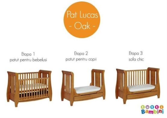 Patut evolutiv 3 in 1 Tutti Bambini Lucas Oak