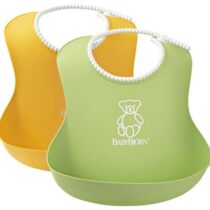 Set 2 bavete BabyBjorn Soft Bib GreenYellow