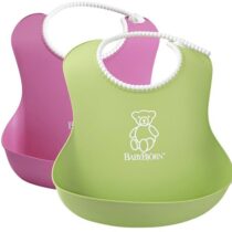 Set 2 bavete BabyBjorn Soft Bib PinkGreen