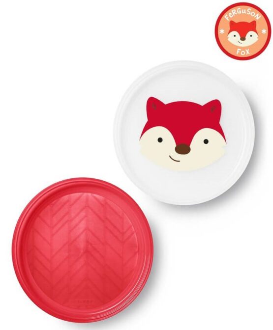 Set 2 farfurii anti-alunecare Skip Hop Zoo Vulpe