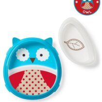 Set Farfurie si Bol Skip Hop Zoo Smart Bufnita
