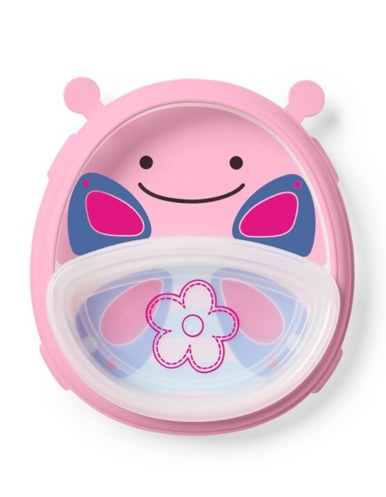 Set Farfurie si Bol Skip Hop Zoo Smart Fluturas
