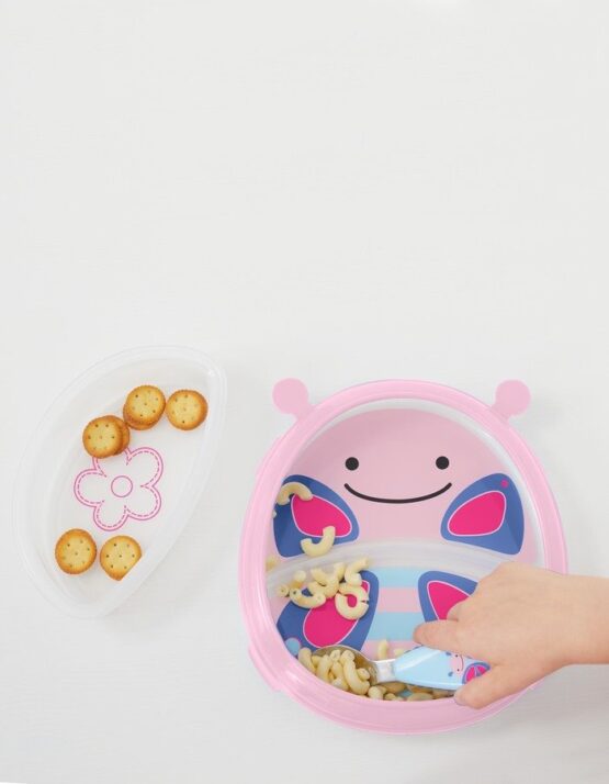 Set Farfurie si Bol Skip Hop Zoo Smart Fluturas