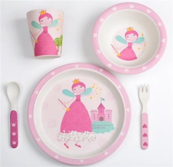 Набор посуды BabyGo Bamboo Princess из бамбуковых волокон, 5 эл.