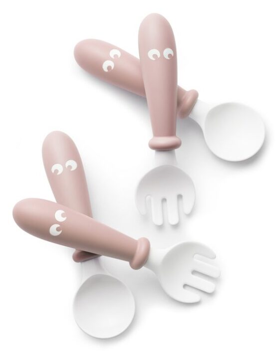 Детские столовые приборы BabyBjorn Powder Pink, 4 шт. (073064A)