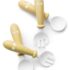 Set lingurite si furculite BabyBjorn Powder Yellow, 4 buc.