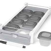 Set tava glisanta si recipiente pentru depozitare usoara Skip Hop