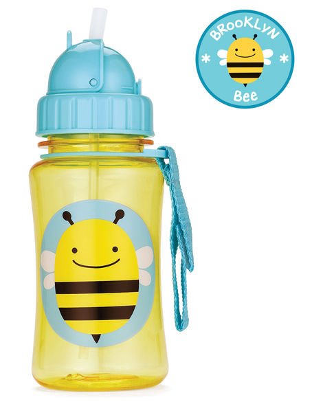 Sticluta cu pai Skip Hop Zoo Albinuta