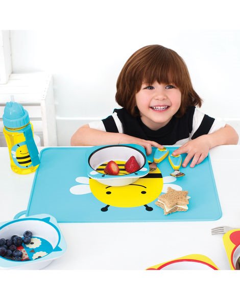 Sticluta cu pai Skip Hop Zoo Albinuta