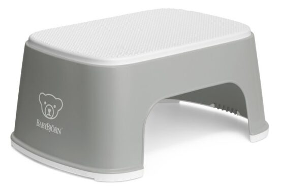 Стульчик-подставка BabyBjorn Step Stool Grey/White (061225A)