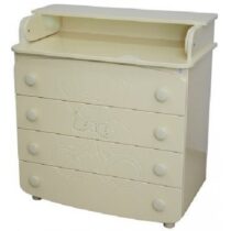 Veres 25.5.04 Comoda de infășat 900 Ursul cu strasuri (ivory)